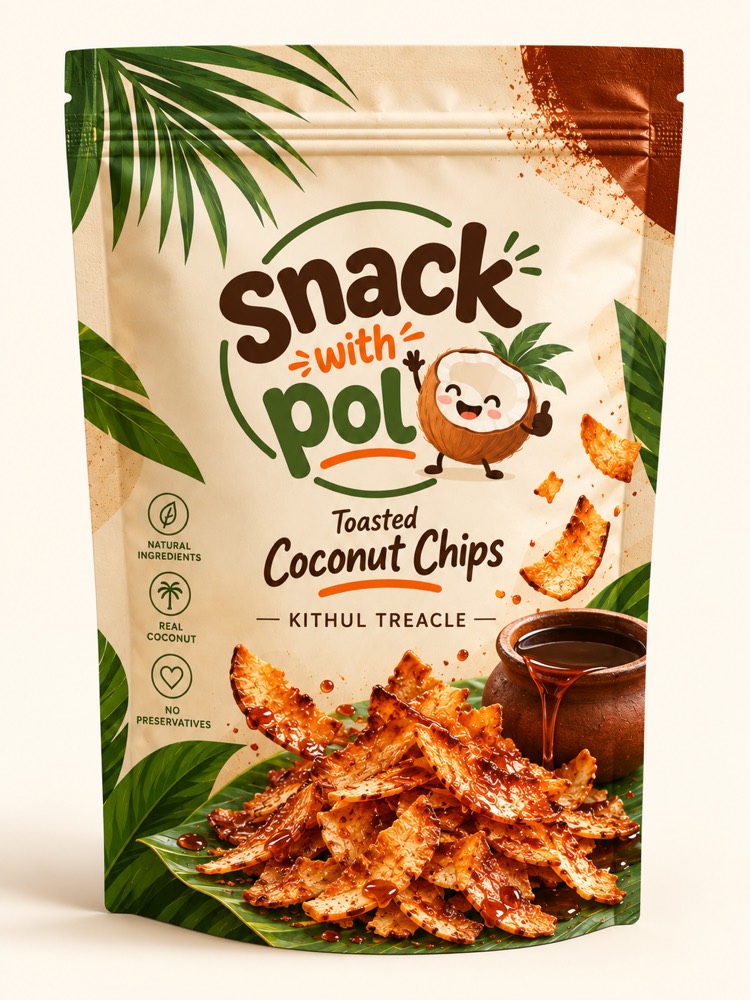Kithul Treacle coconut chips pouch